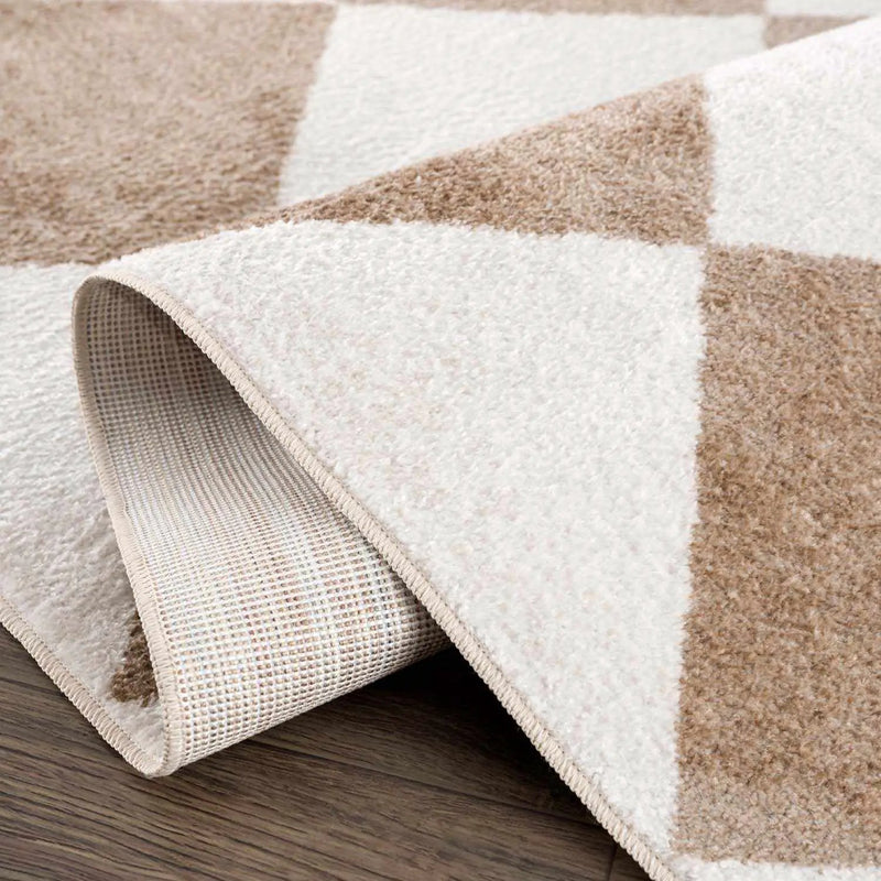 Ulric Brown Diamond Washable Area Rug by Boutique Rugs
