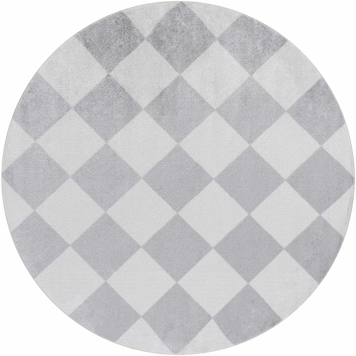 Ulric Light Gray Diamond Washable Area Rug by Boutique Rugs