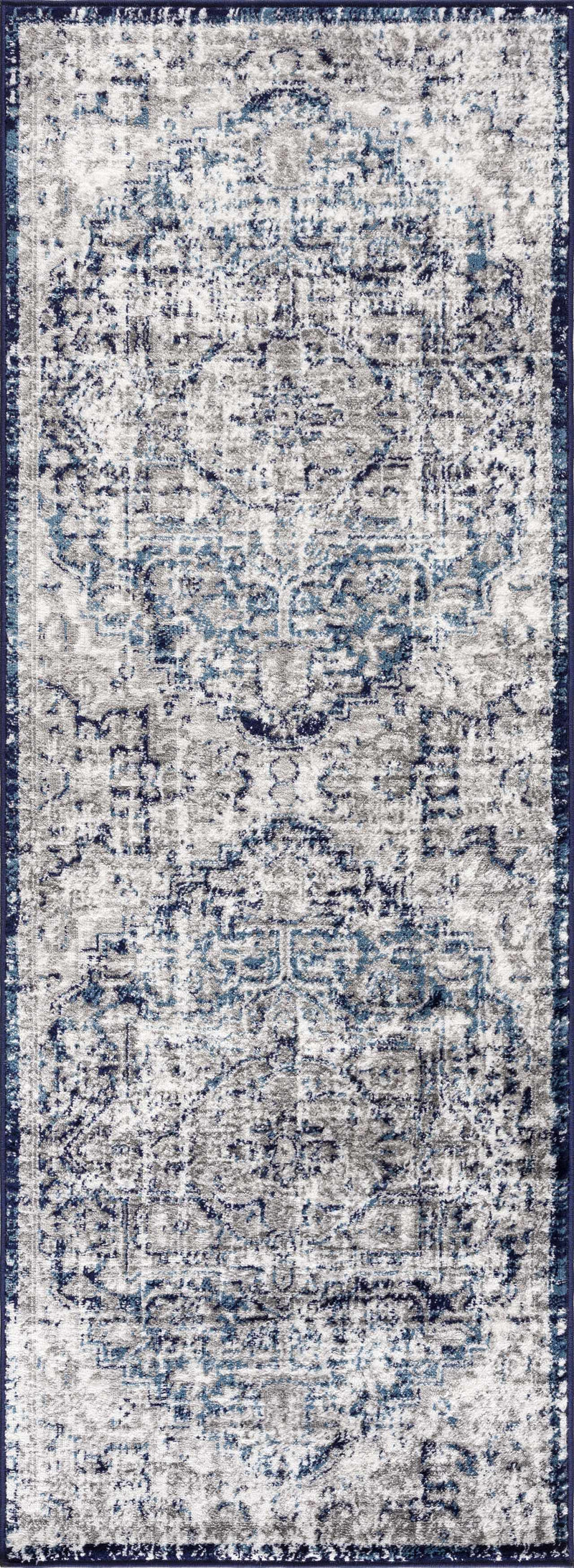 Buenaventura Navy Area Rug by Hauteloom