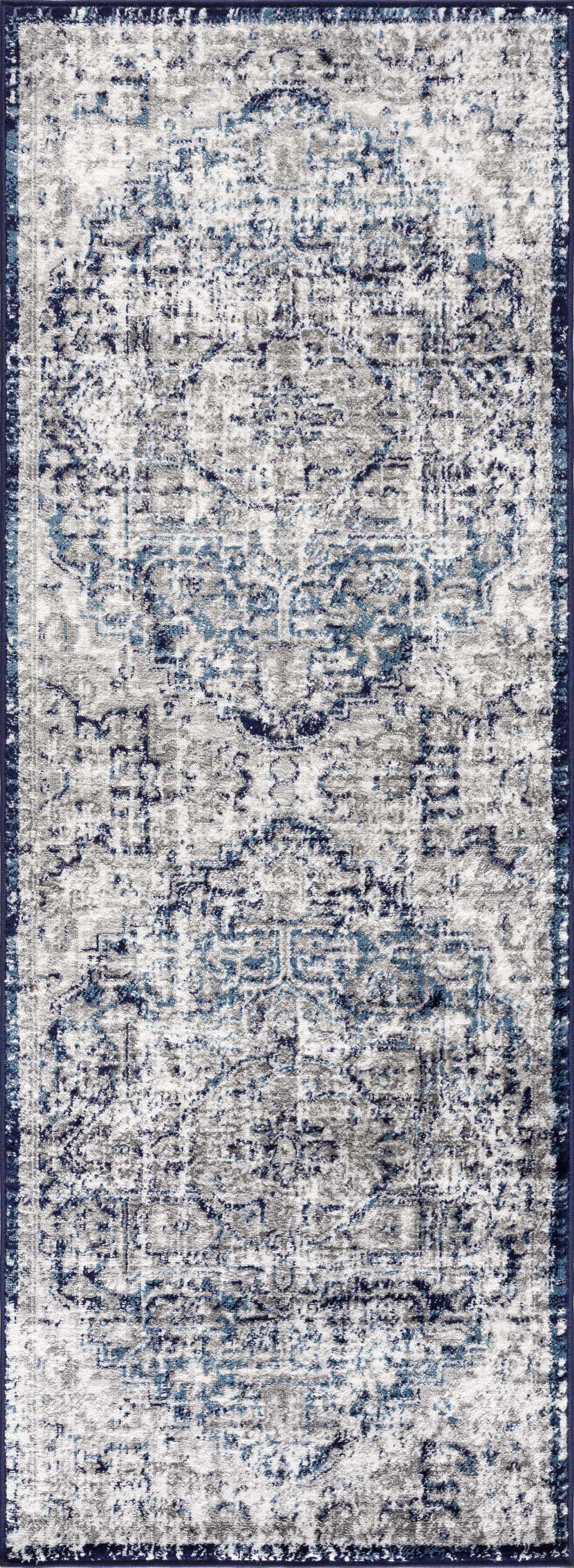 Buenaventura Navy Area Rug by Hauteloom