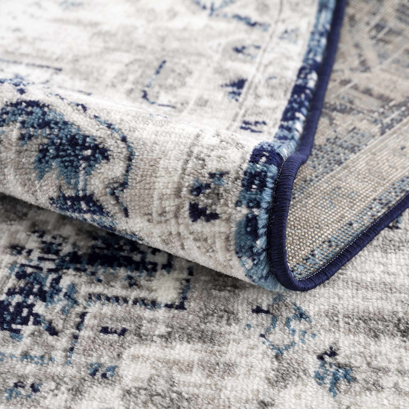 Buenaventura Navy Area Rug - Clearance by Boutique Rugs