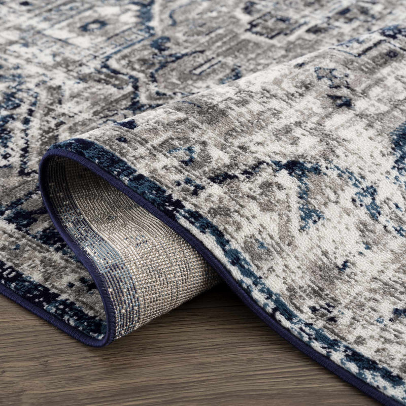 Buenaventura Navy Area Rug - Clearance by Boutique Rugs