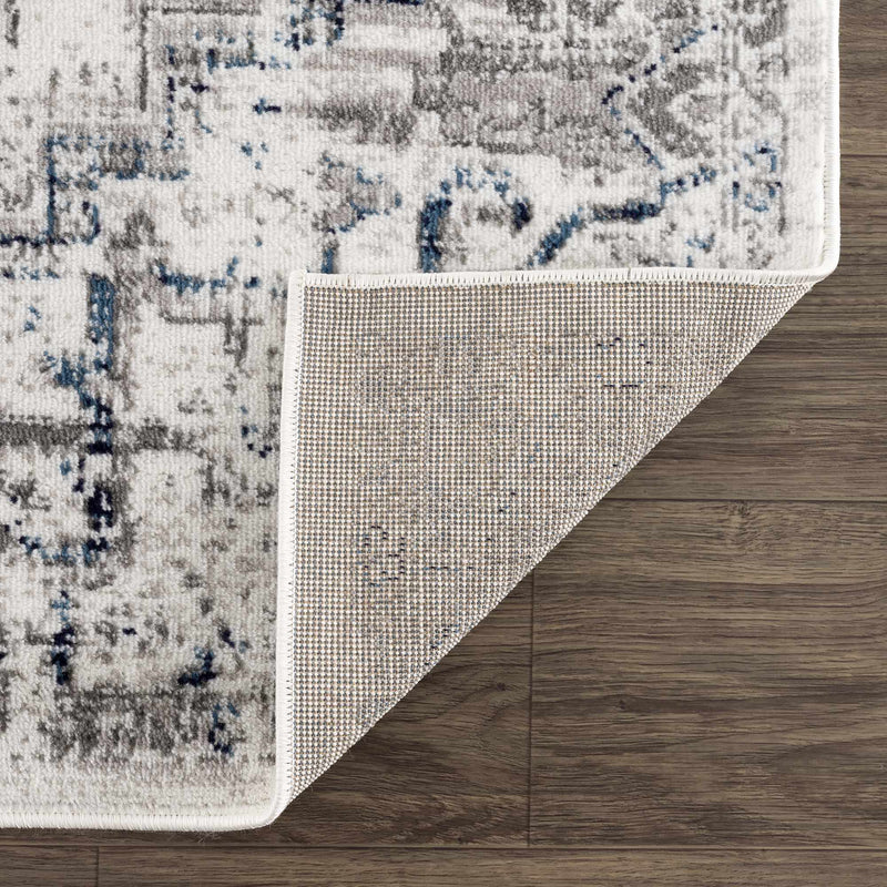 Buenaventura Cream & Navy Area Rug - Clearance by Boutique Rugs