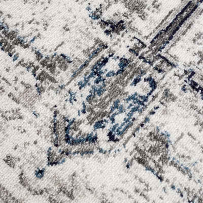 Buenaventura Cream & Navy Area Rug - Clearance by Boutique Rugs