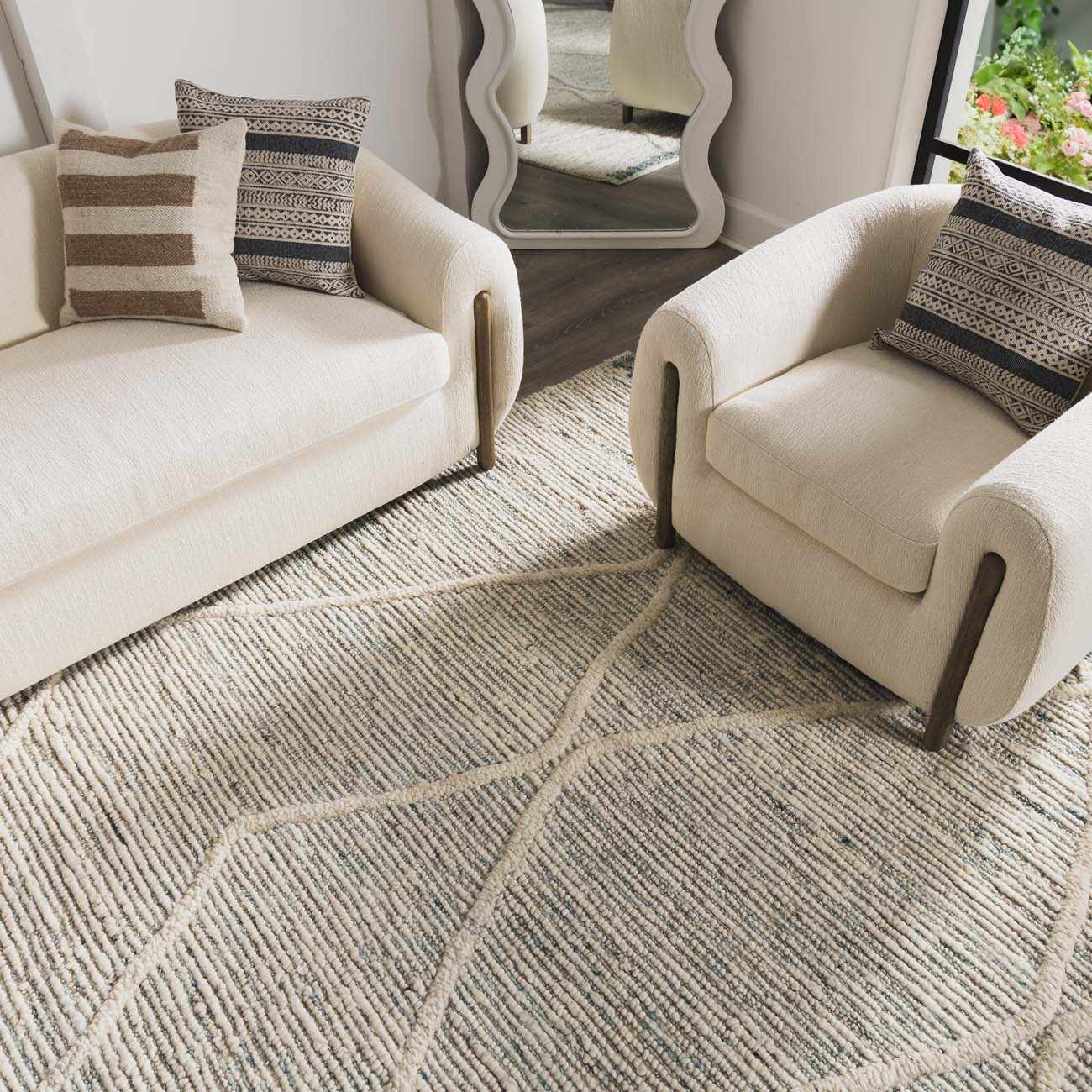 Nara Premium Wool Rug - Clearance by Boutique Rugs
