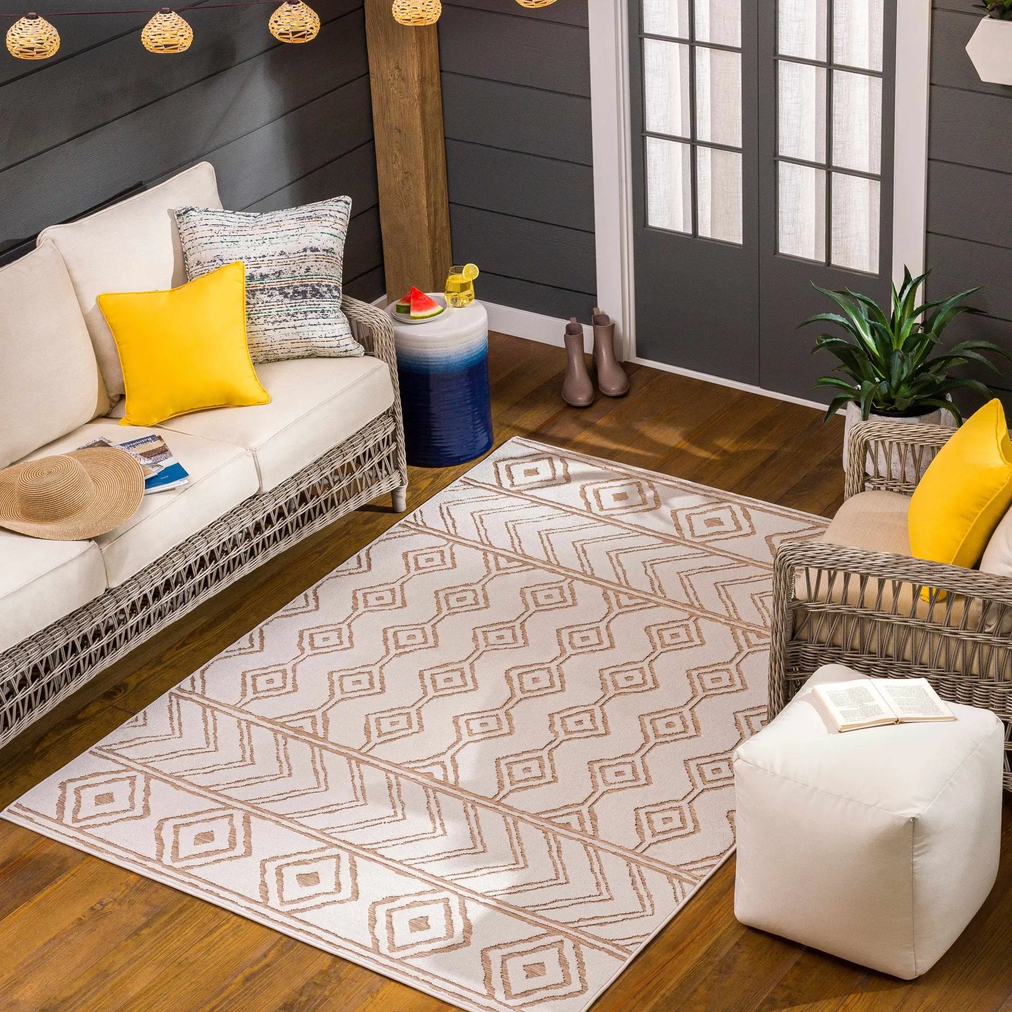 Mocho 3D Outdoor Area Rug - Clearance by Boutique Rugs