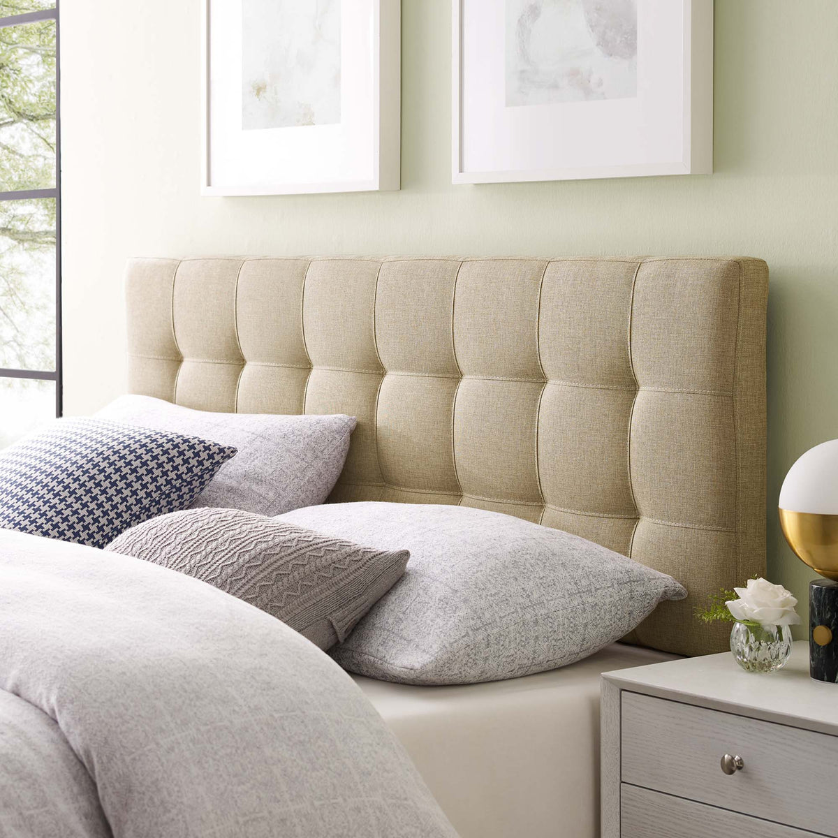 Lily Upholstered Fabric Headboard by Modway, photo 38 of 46