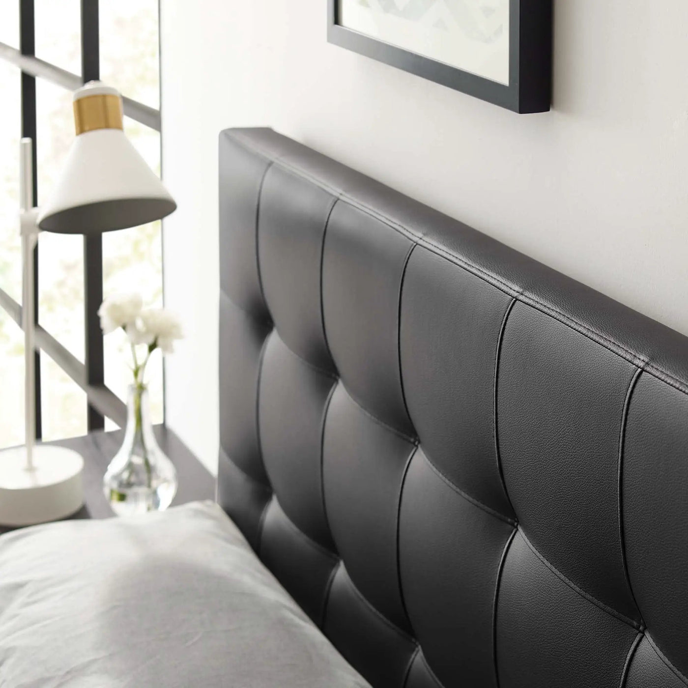 Lily Upholstered Vinyl King Headboard by Modway by HouseOfZazla