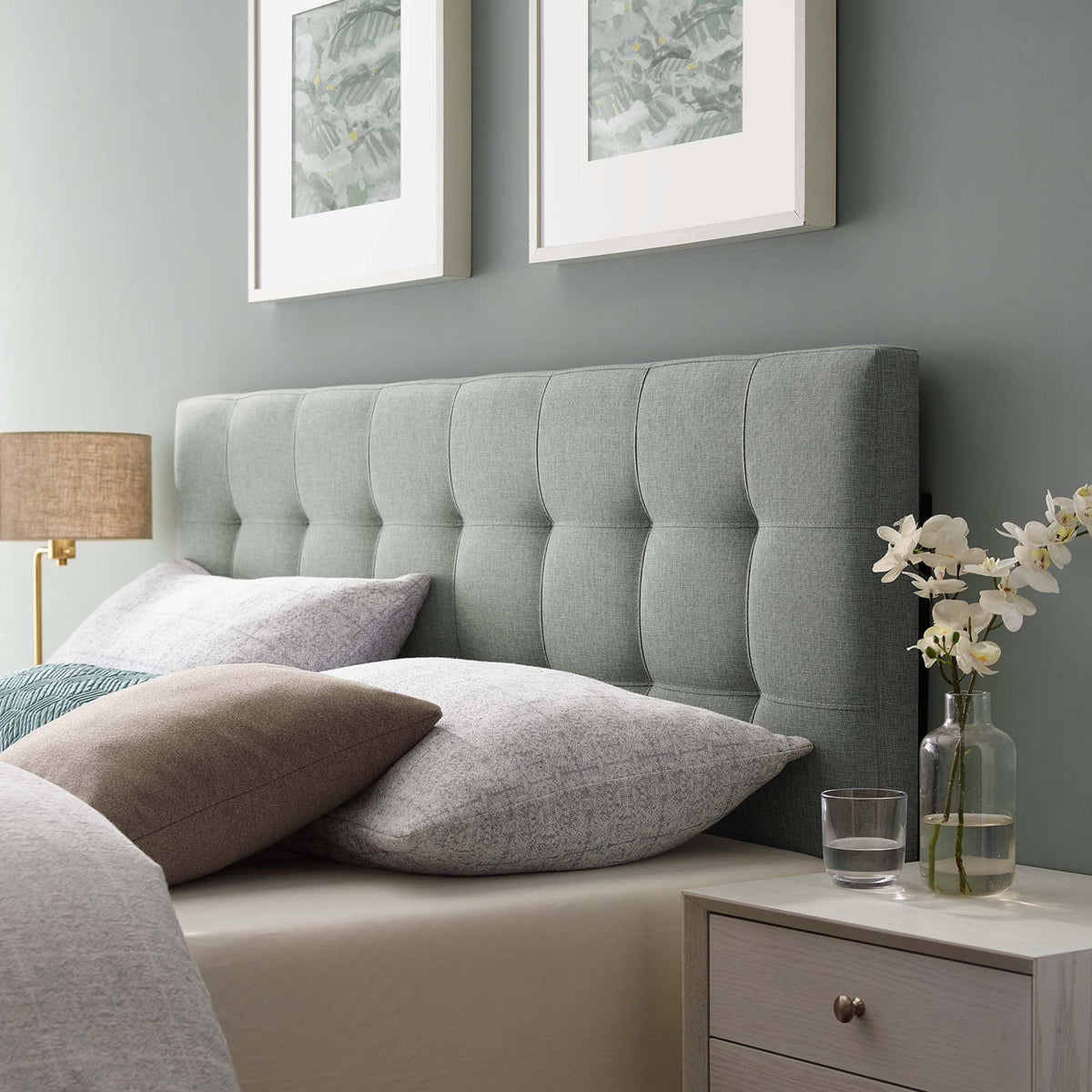 Lily Upholstered Fabric Headboard by Modway, photo 15 of 46