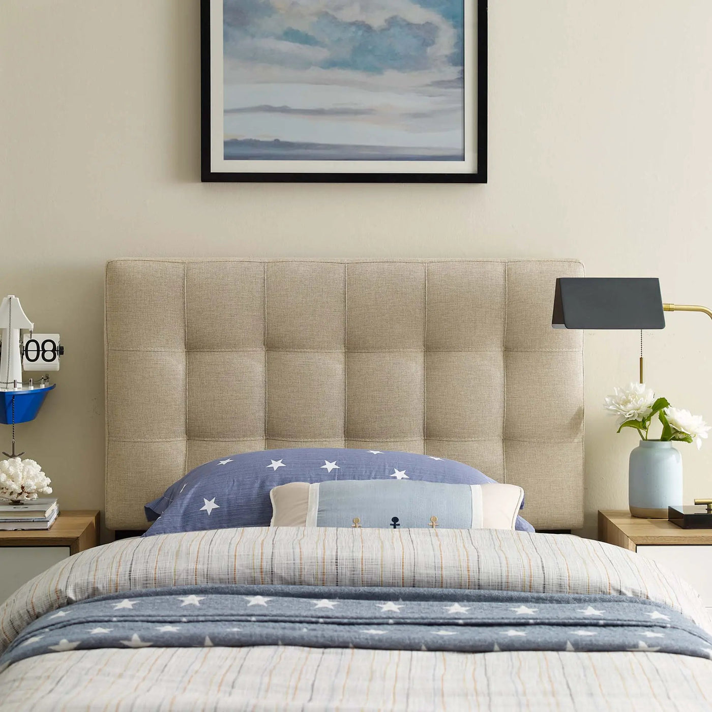 Lily Upholstered Fabric Twin Headboard by Modway by HouseOfZazla