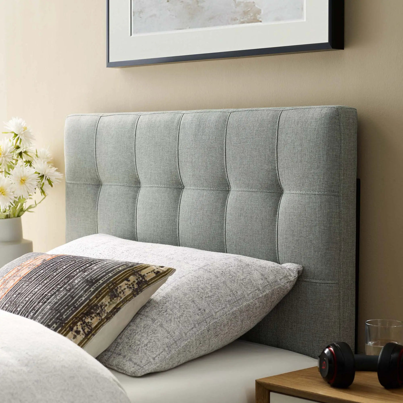 Lily Upholstered Fabric Twin Headboard by Modway by HouseOfZazla