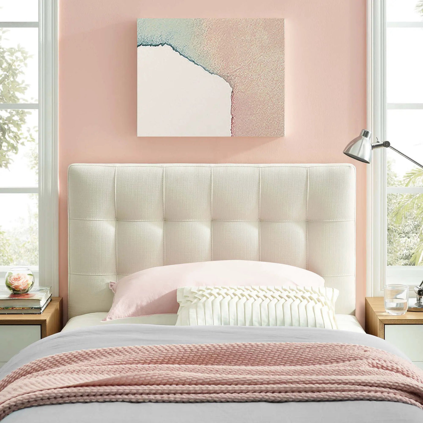 Lily Upholstered Fabric Twin Headboard by Modway by HouseOfZazla