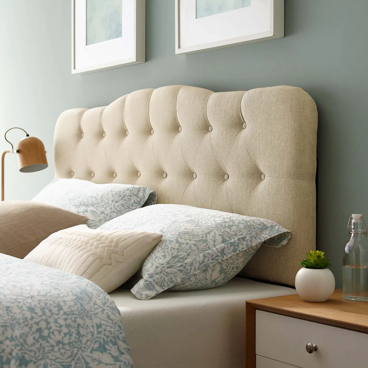 Annabel Upholstered Fabric Queen Headboard by Modway by HouseOfZazla