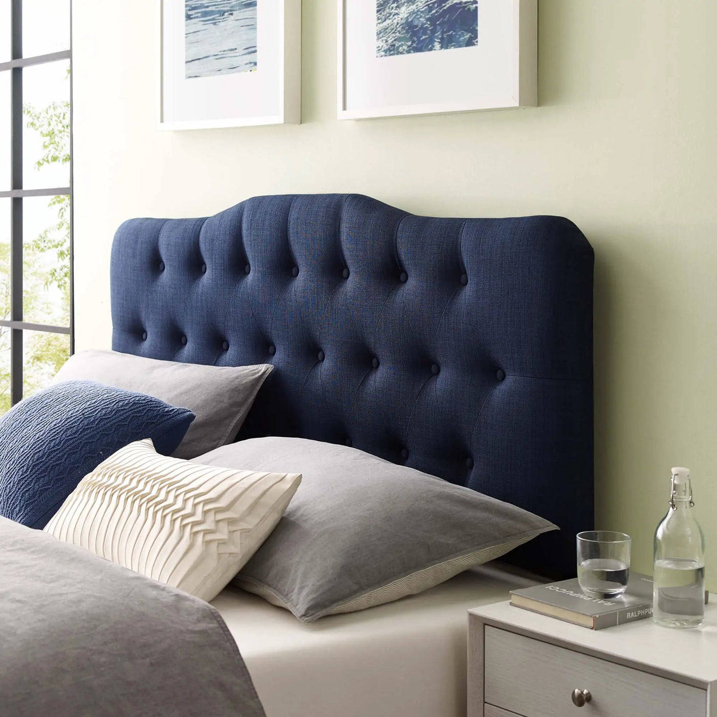 Annabel Upholstered Fabric Queen Headboard by Modway by HouseOfZazla
