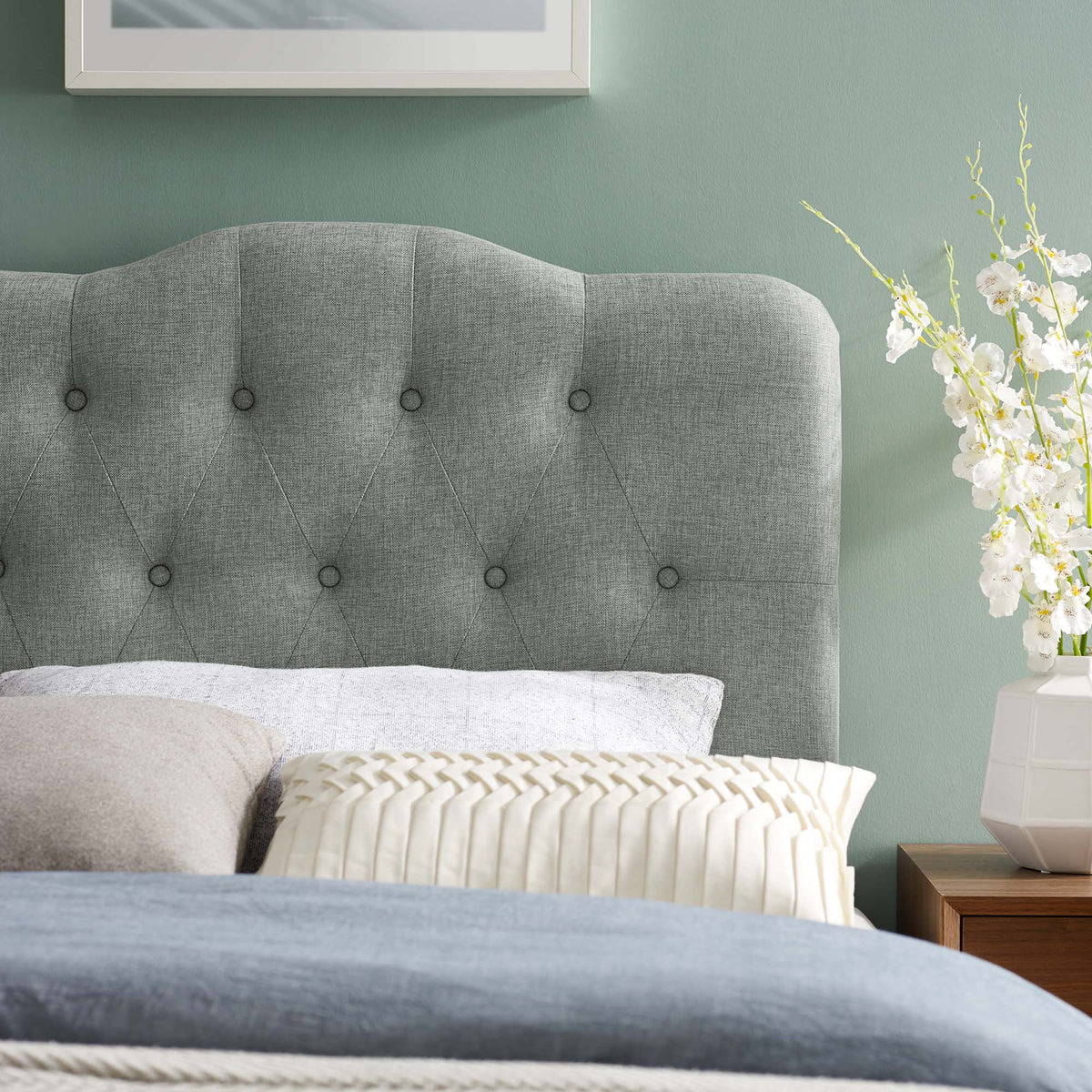 Annabel Upholstered Fabric Headboard by Modway, photo 7 of 25