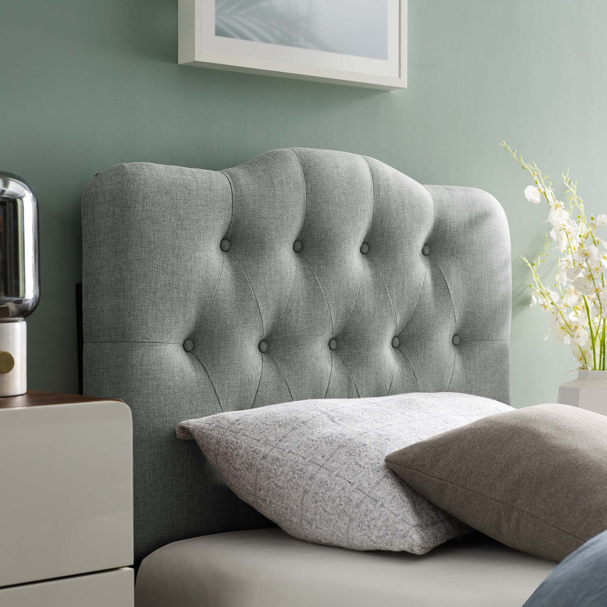 Annabel Upholstered Fabric Headboard by Modway, photo 6 of 25