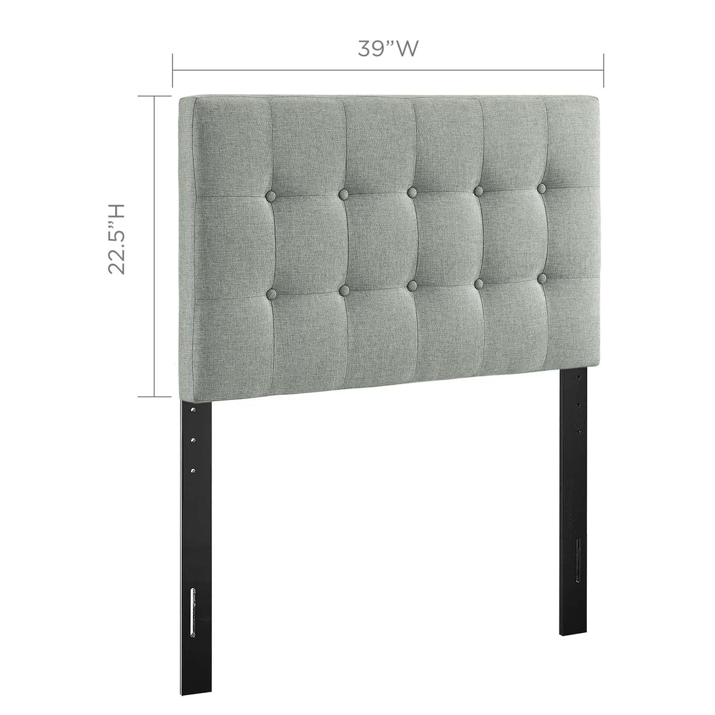 Emily Upholstered Fabric Twin Headboard by Modway by HouseOfZazla