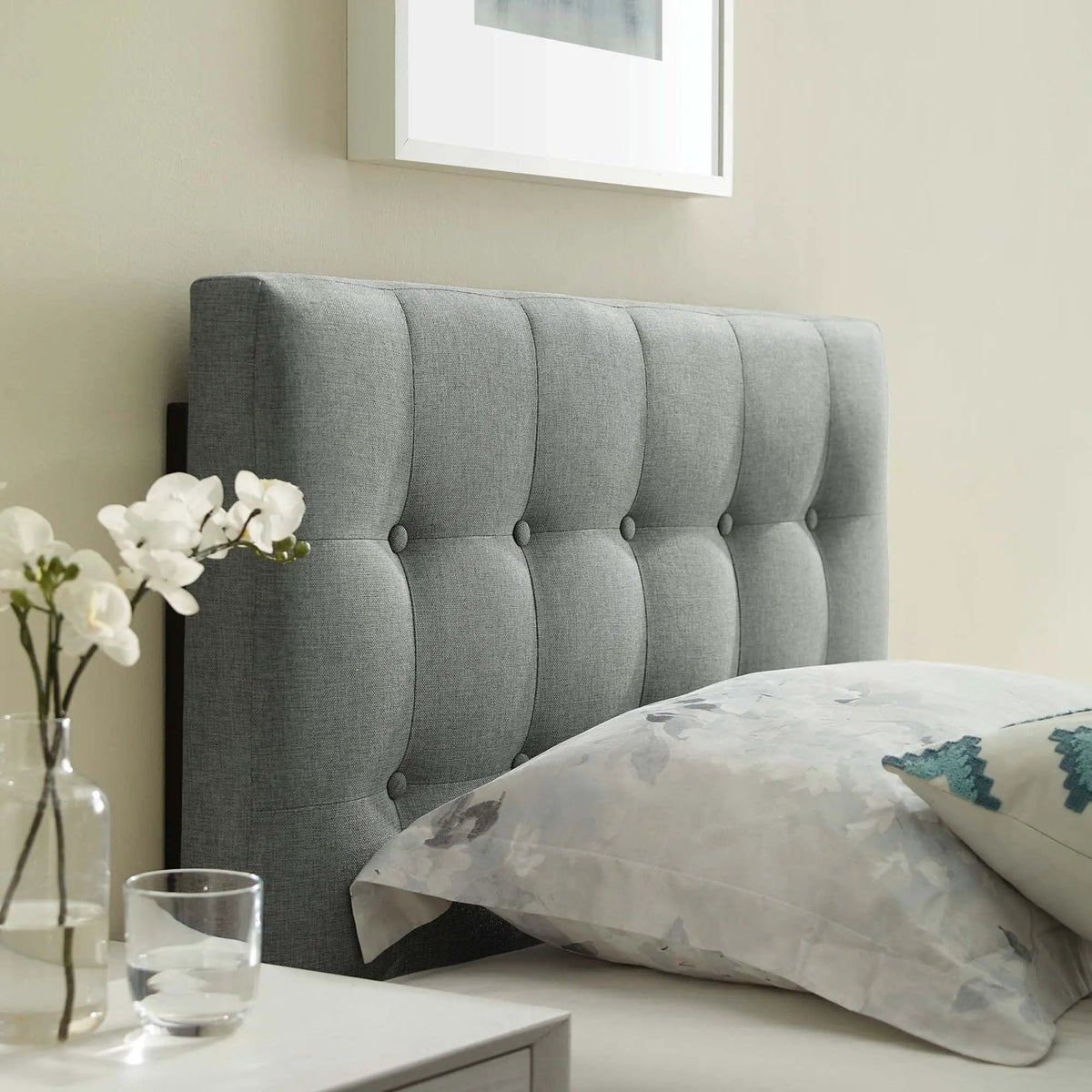 Emily Upholstered Fabric Twin Headboard by Modway by HouseOfZazla