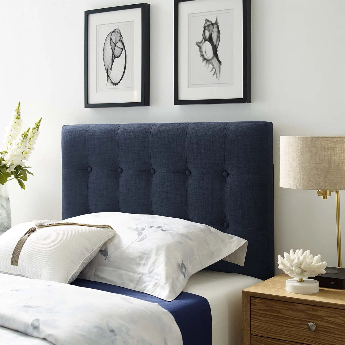 Emily Upholstered Fabric Twin Headboard by Modway by HouseOfZazla
