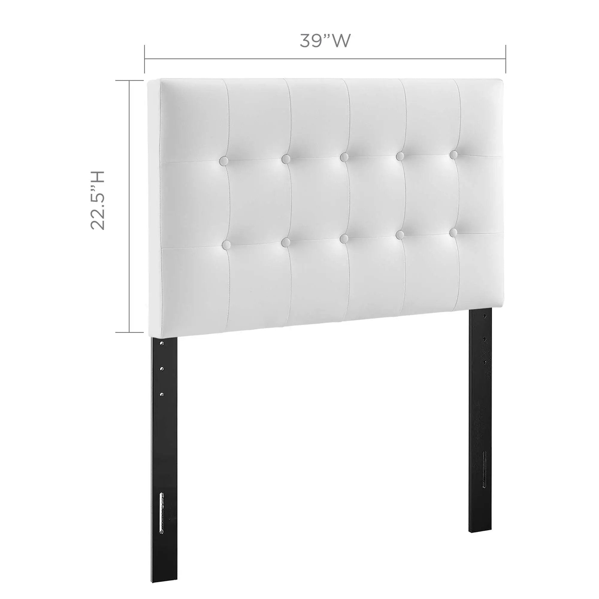 Emily Upholstered Vinyl Twin Headboard by Modway by HouseOfZazla