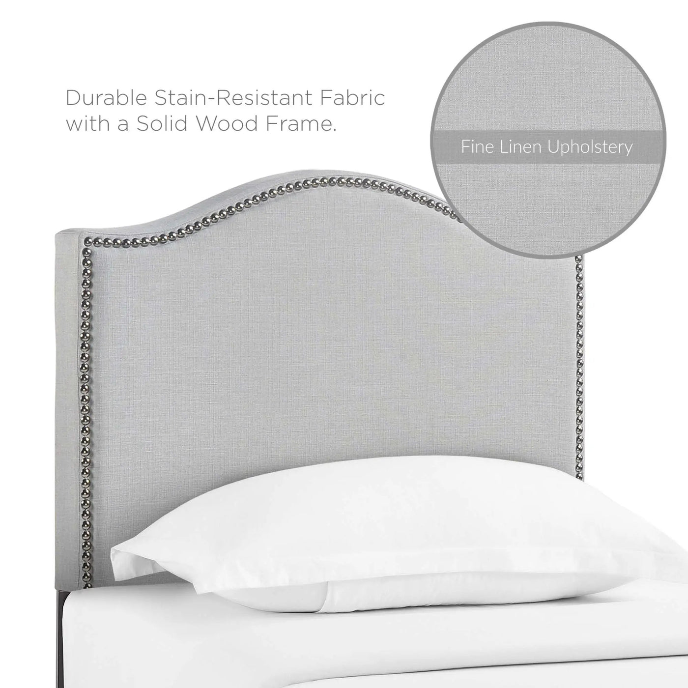 Curl Nailhead Upholstered Twin Headboard by Modway by HouseOfZazla