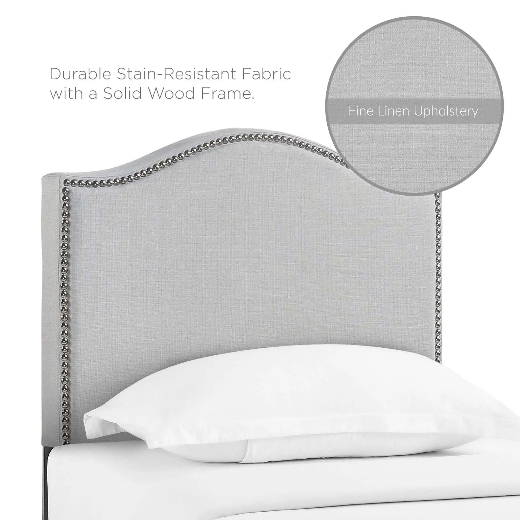 Curl Nailhead Upholstered Twin Headboard by Modway by HouseOfZazla