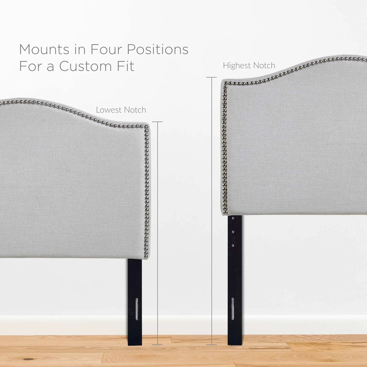 Curl Nailhead Upholstered Twin Headboard by Modway by HouseOfZazla