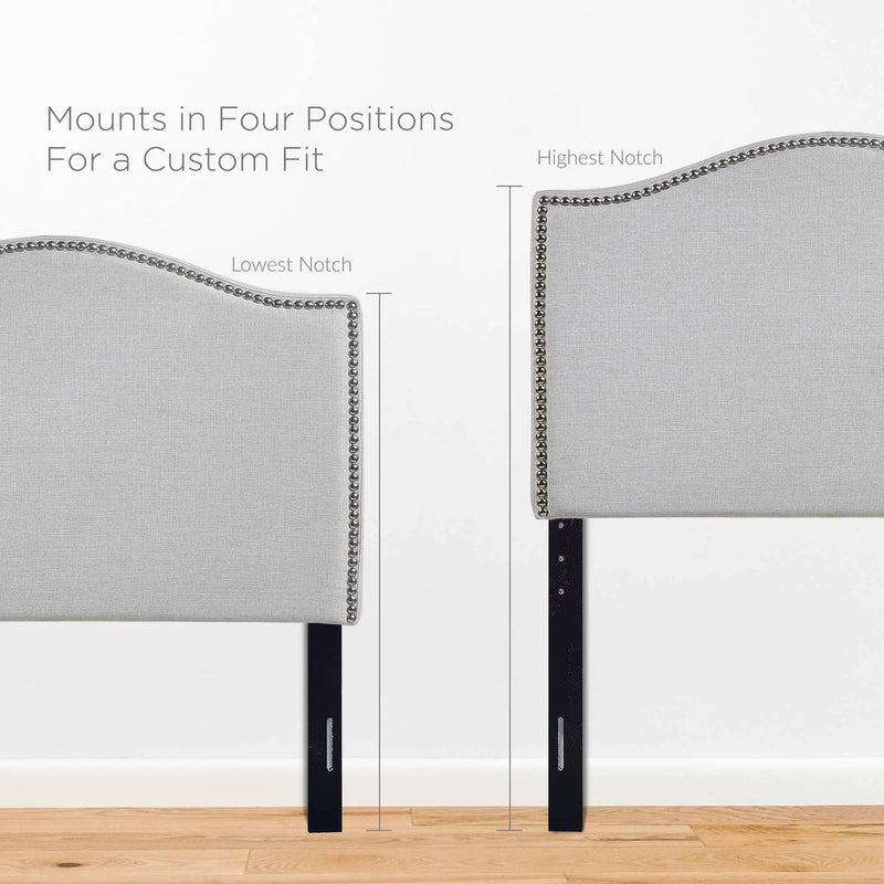 Curl Nailhead Upholstered Twin Headboard by Modway by HouseOfZazla