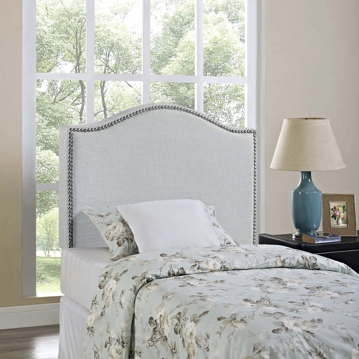 Curl Nailhead Upholstered Twin Headboard by Modway by HouseOfZazla
