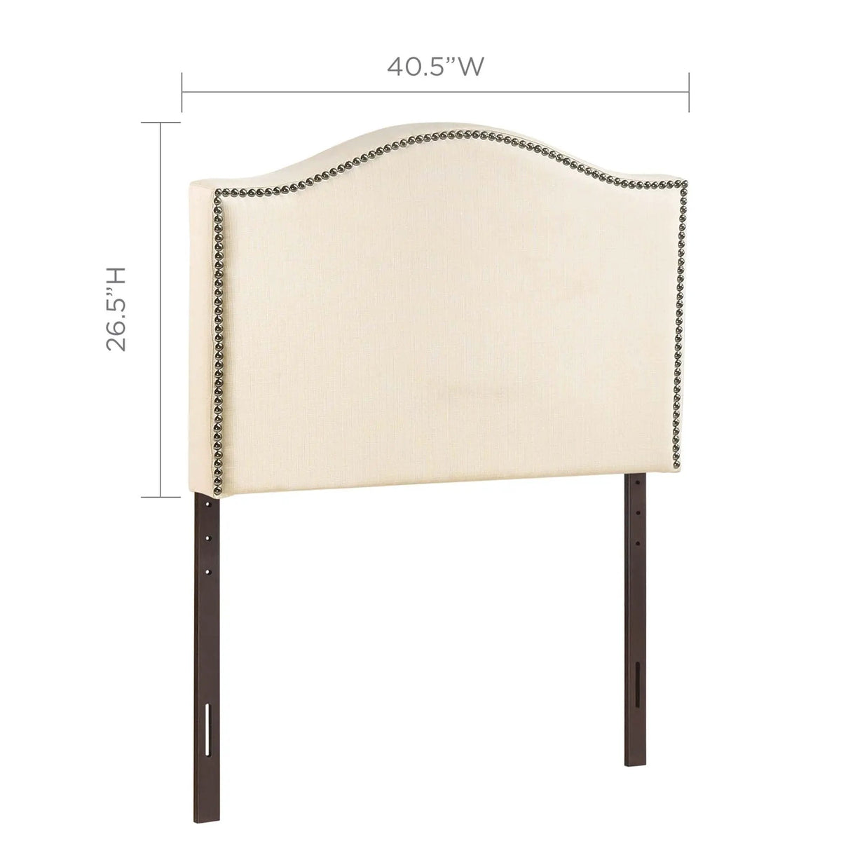 Curl Nailhead Upholstered Twin Headboard by Modway by HouseOfZazla
