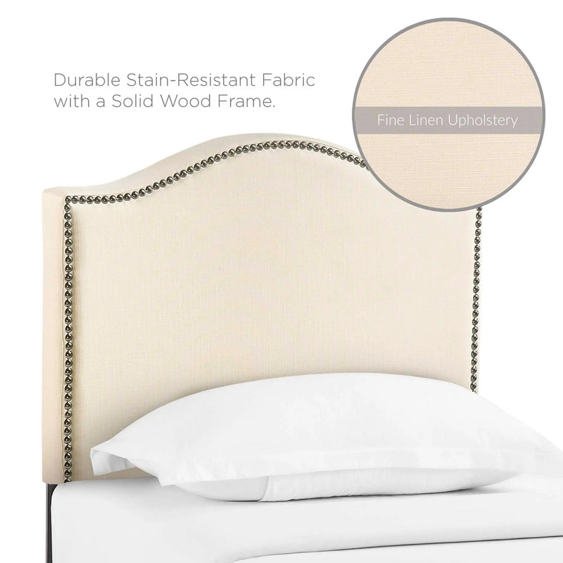 Curl Nailhead Upholstered Twin Headboard by Modway by HouseOfZazla