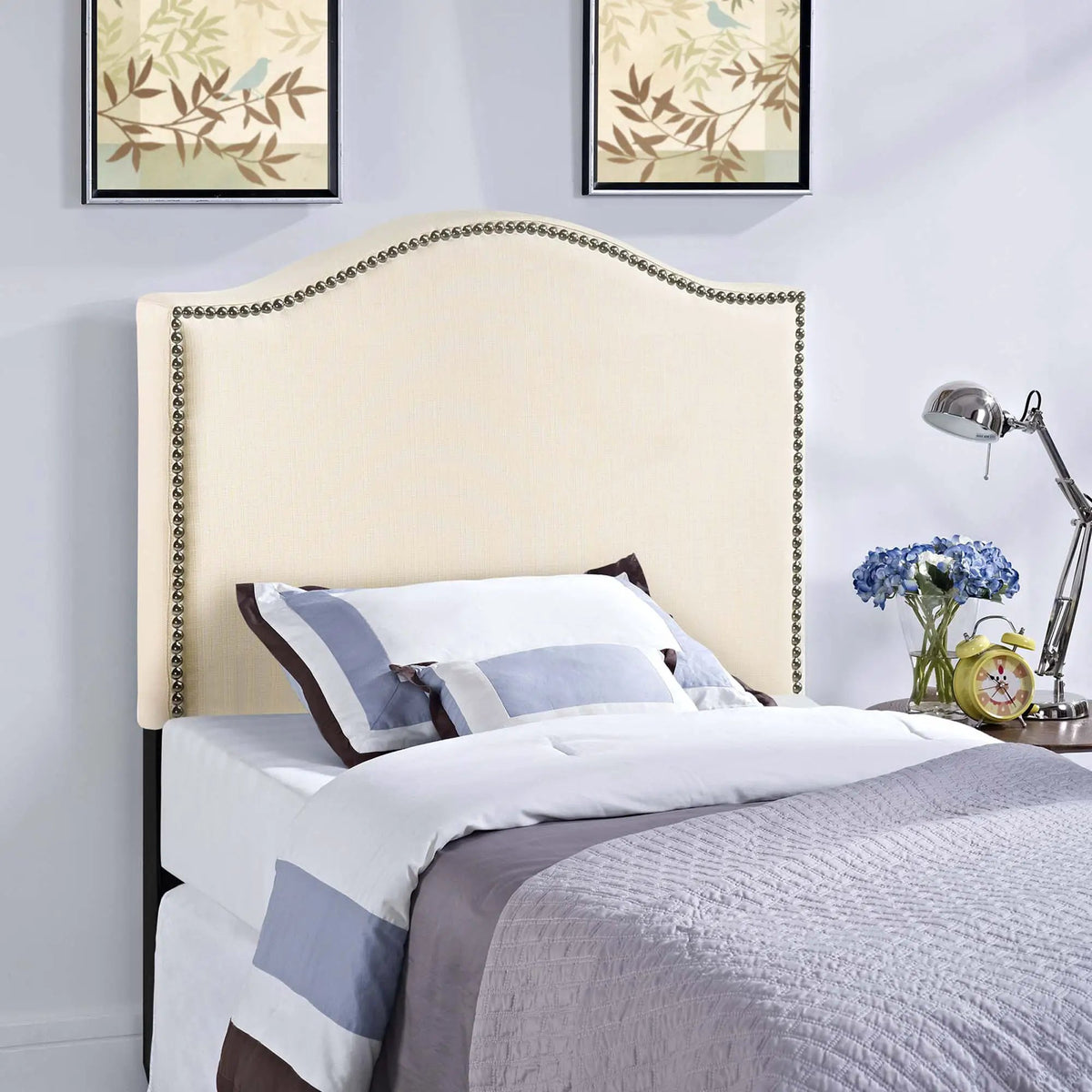Curl Nailhead Upholstered Twin Headboard by Modway by HouseOfZazla