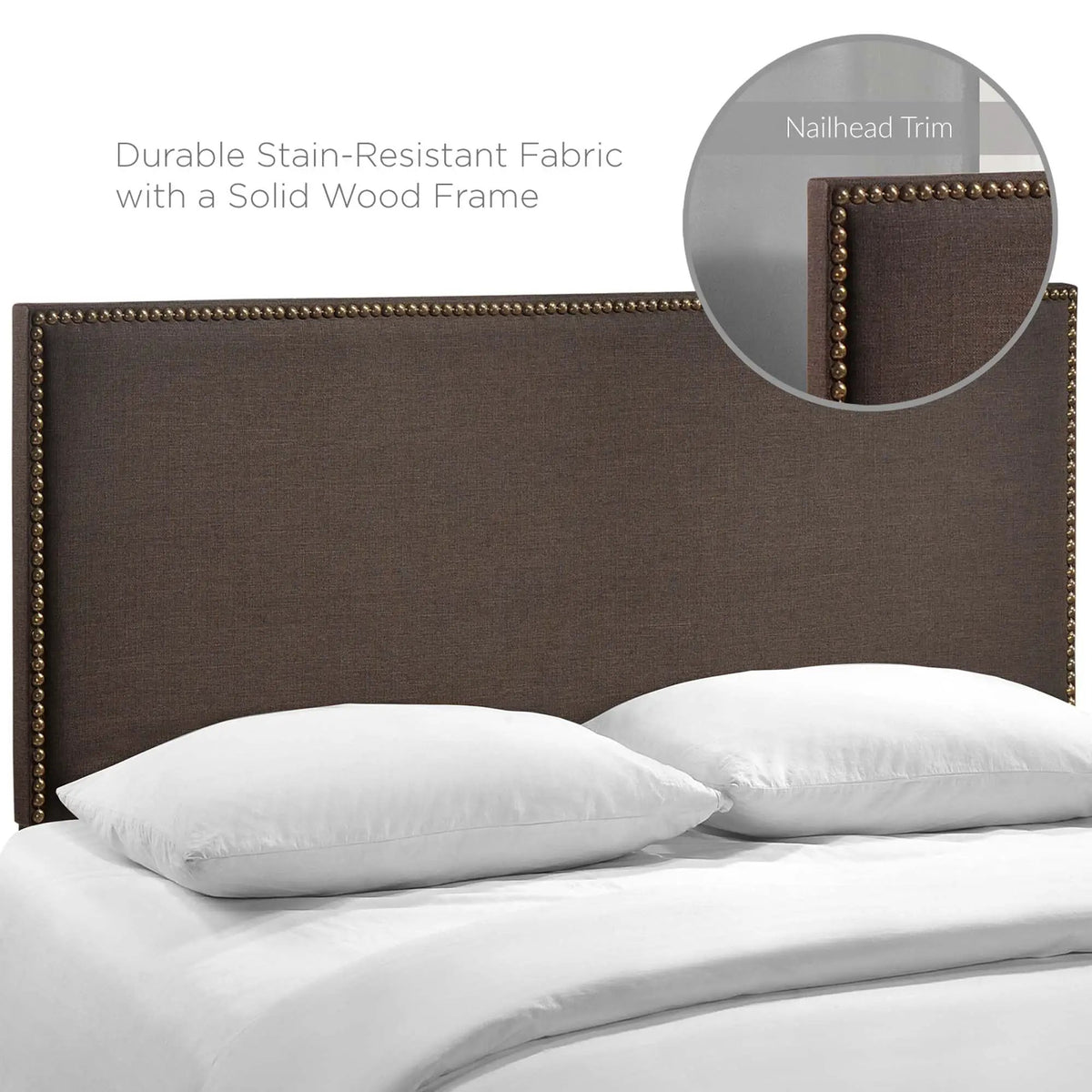 Region Nailhead Upholstered Queen Headboard by Modway by HouseOfZazla
