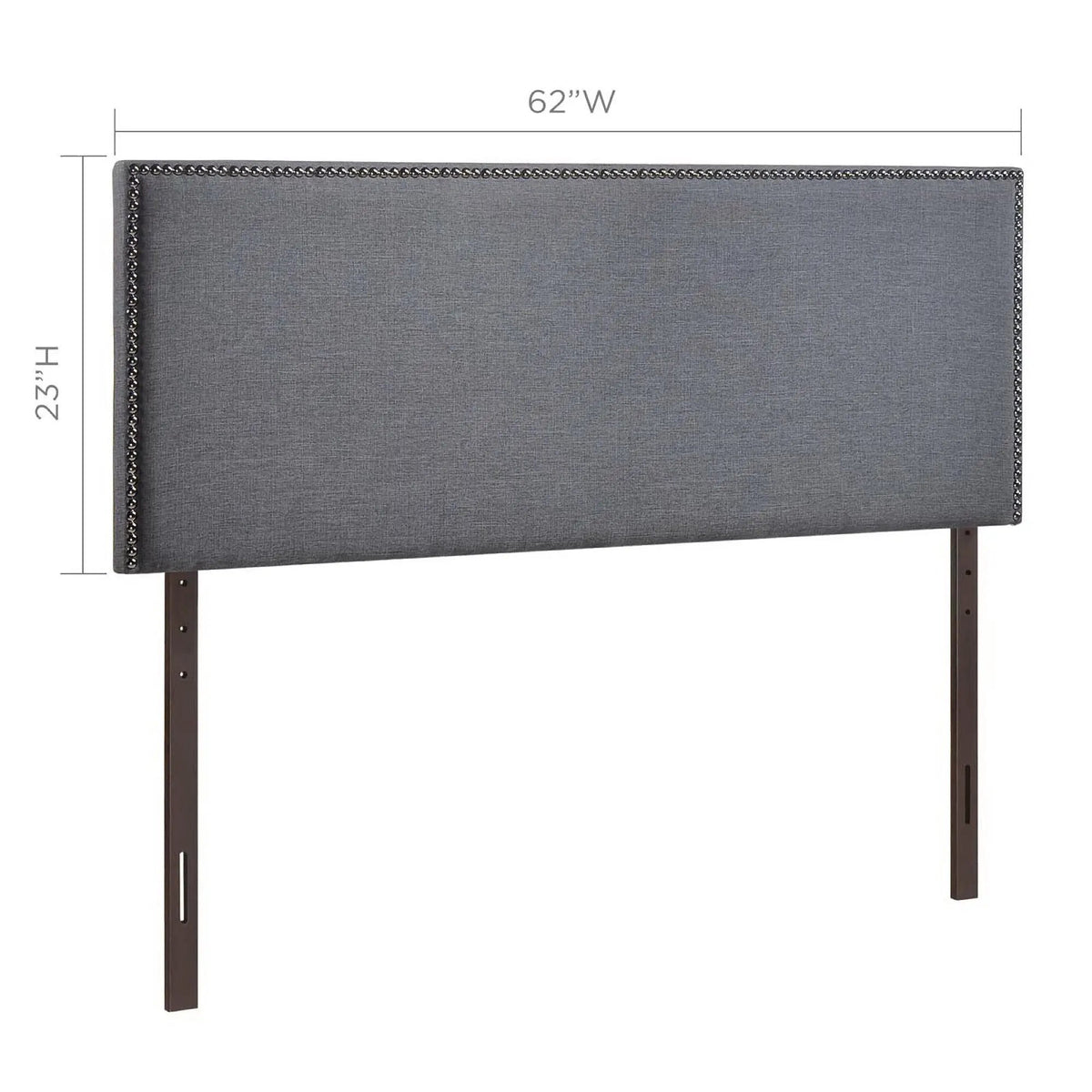 Region Nailhead Upholstered Queen Headboard by Modway by HouseOfZazla