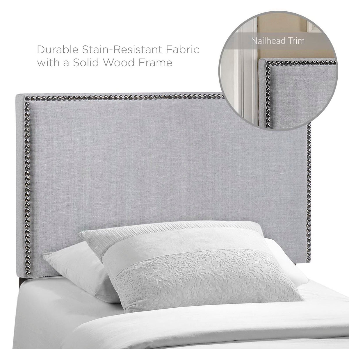 Region Nailhead Upholstered Headboard by Modway, photo 4 of 14
