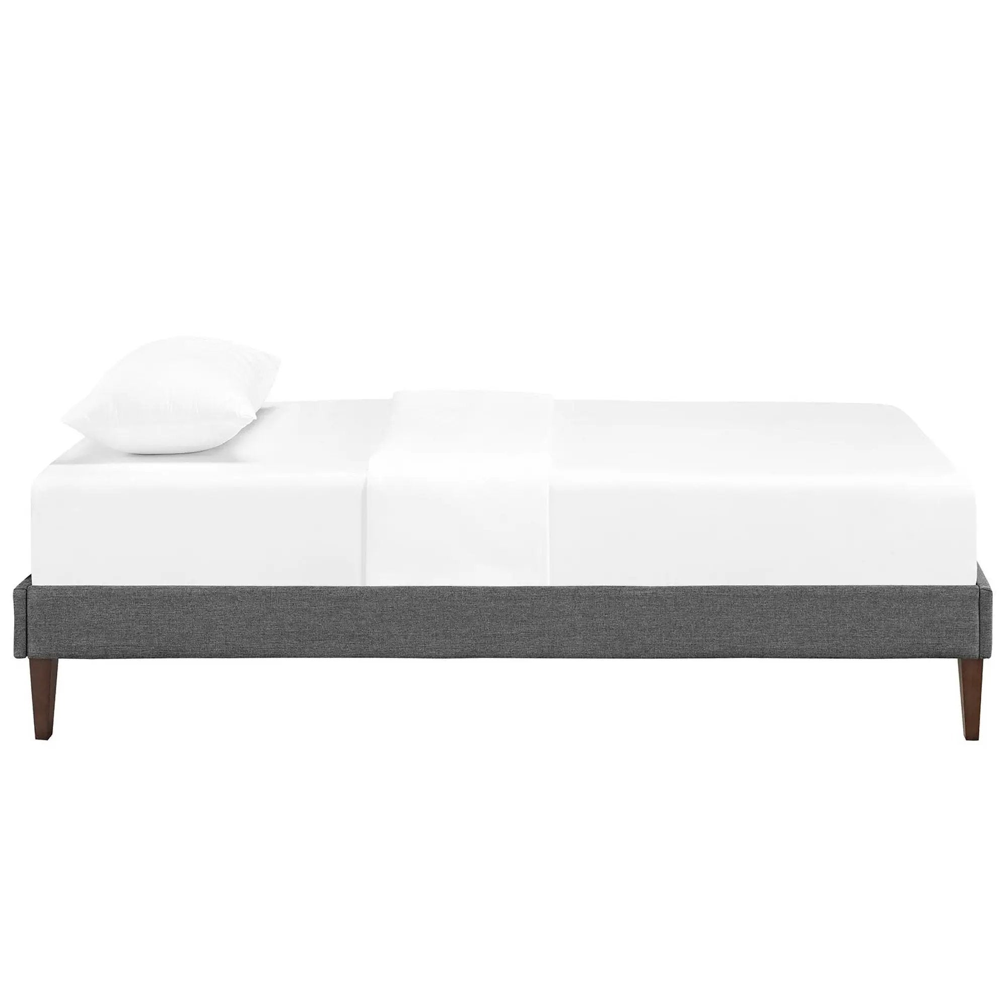 Sharon Fabric Twin Bed Frame with Squared Tapered Legs by Modway by HouseOfZazla