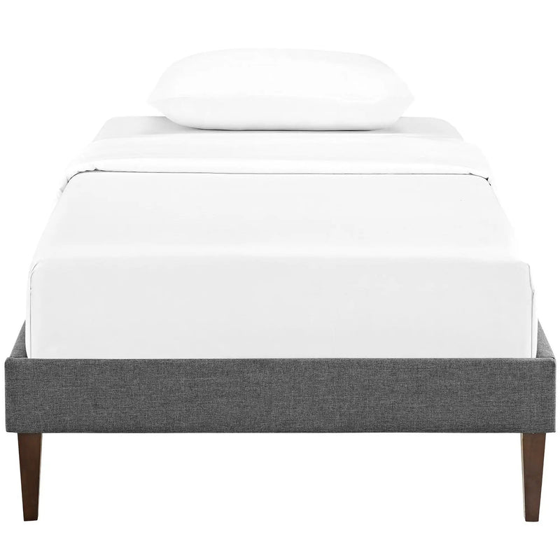 Sharon Fabric Twin Bed Frame with Squared Tapered Legs by Modway by HouseOfZazla