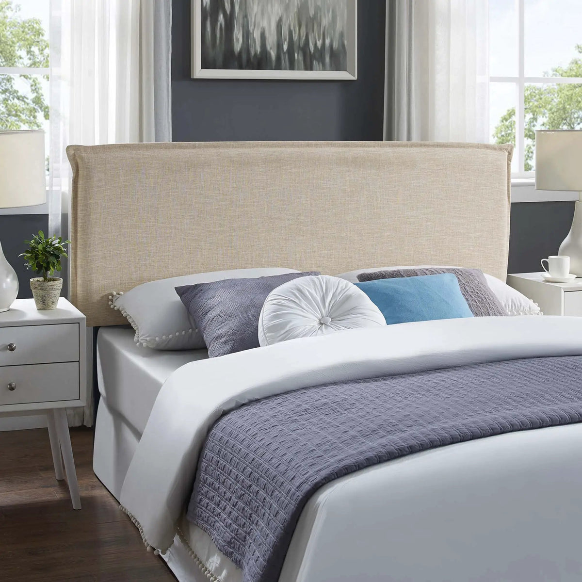 Camille Upholstered Fabric Queen Headboard by Modway by HouseOfZazla