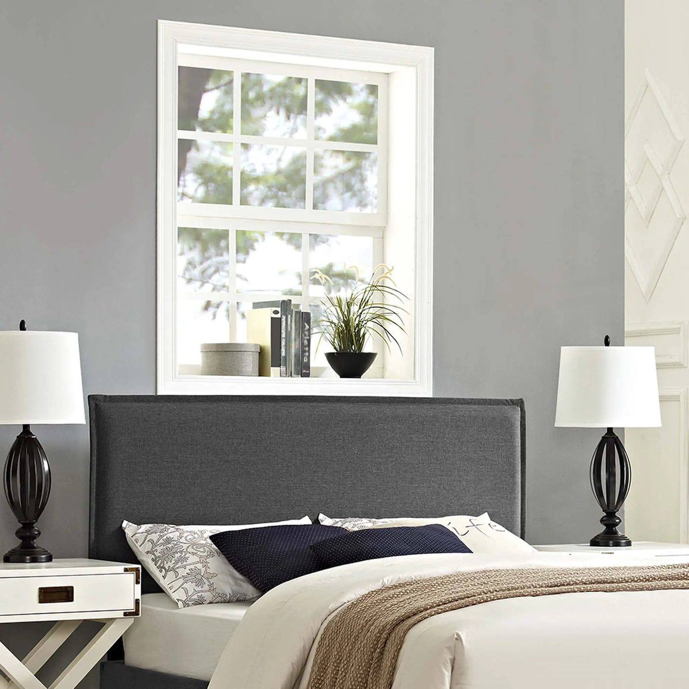 Camille Upholstered Fabric Queen Headboard by Modway by HouseOfZazla