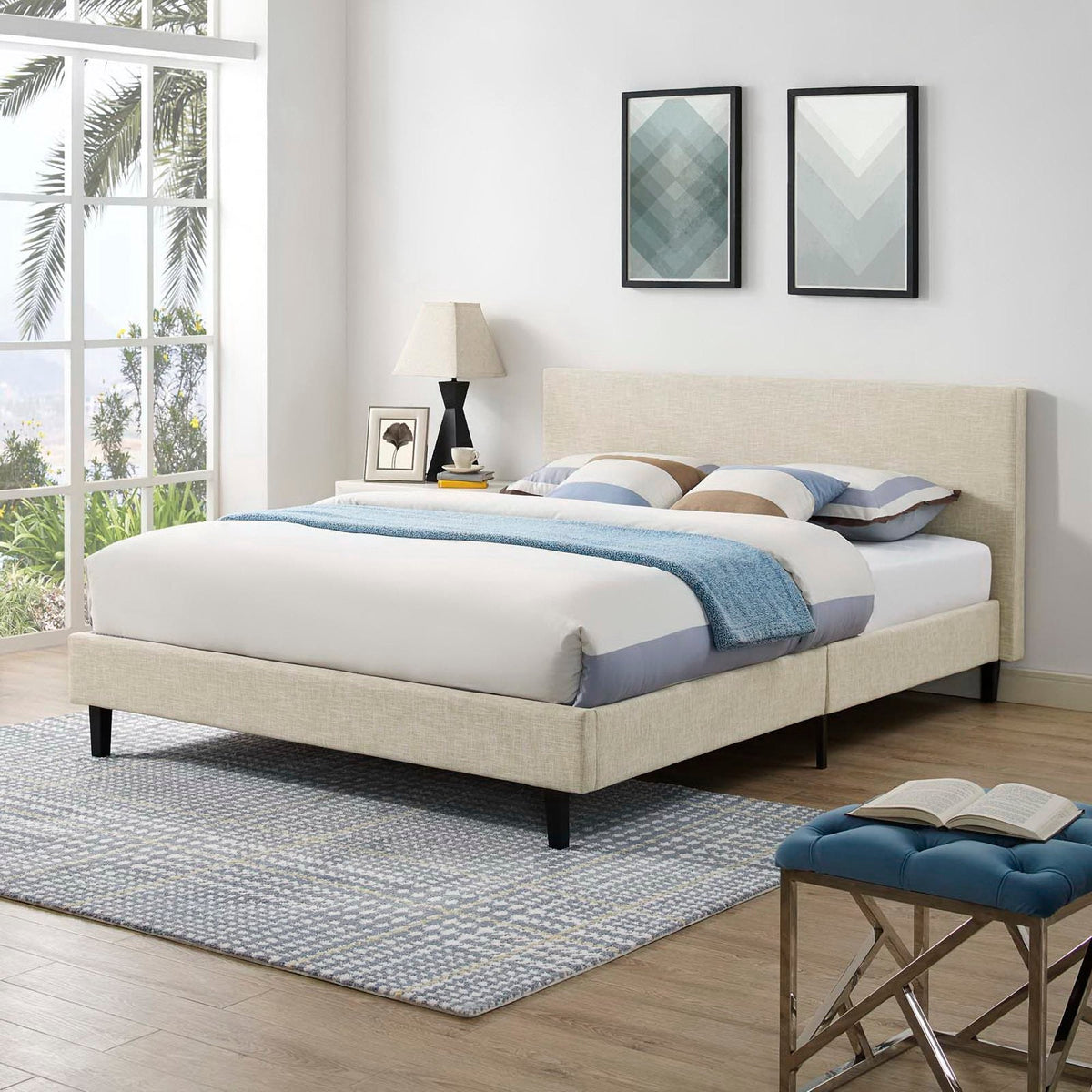 Anya Fabric Bed by Modway, photo 10 of 15