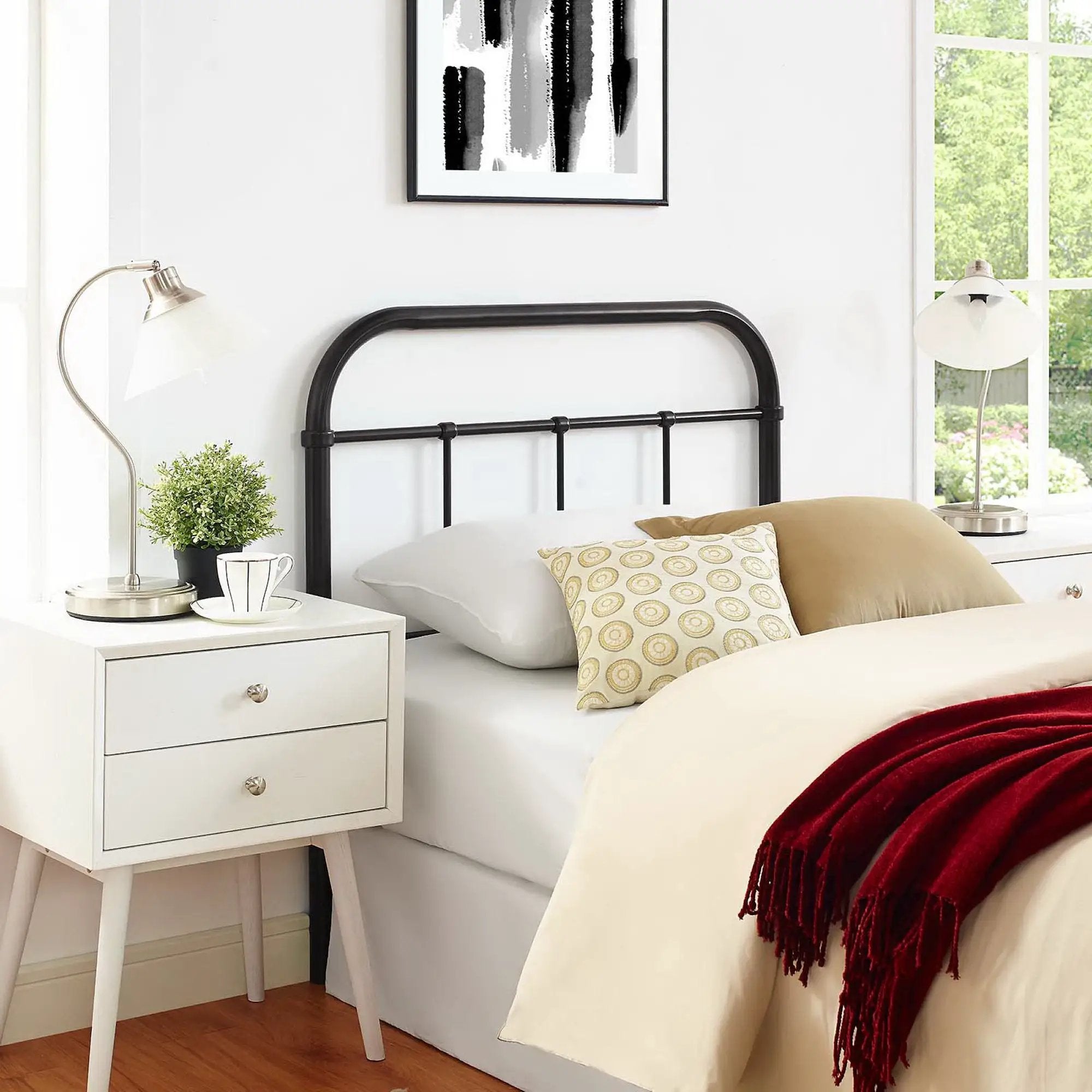 Serena Twin Steel Headboard by Modway by HouseOfZazla