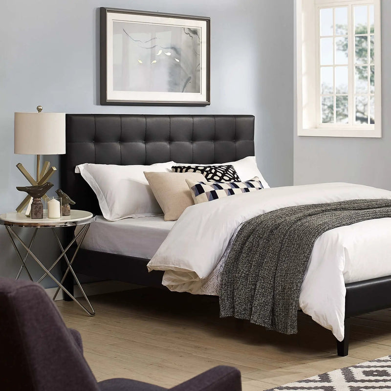 Paisley Tufted Upholstered Faux Leather Full/Queen Headboard by Modway by HouseOfZazla