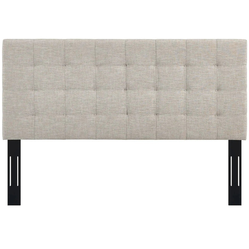Paisley Tufted Upholstered Linen King and California King Headboard by HouseOfZazla