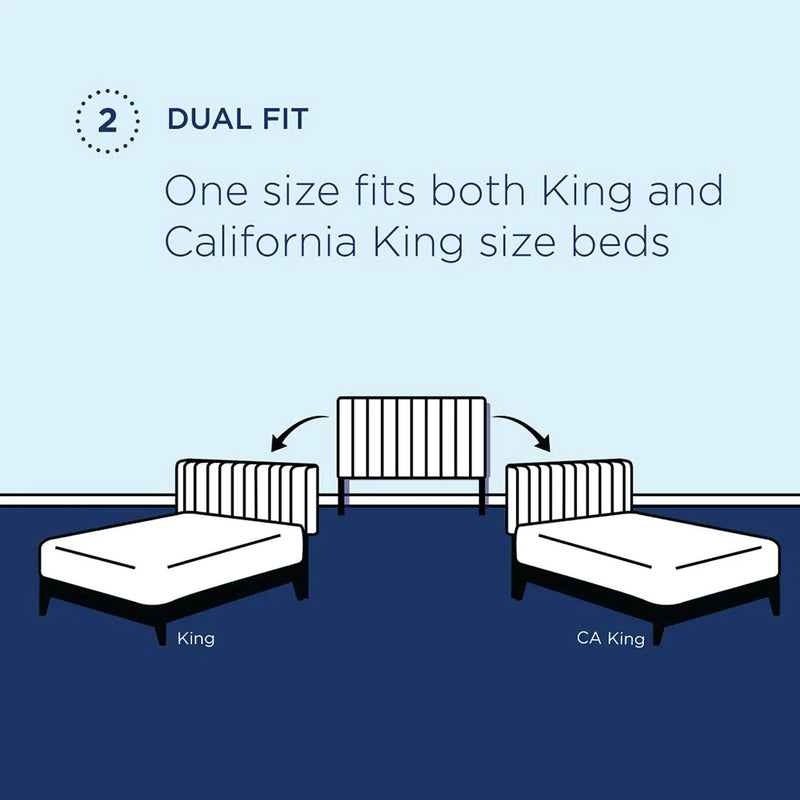 Paisley Tufted Upholstered Linen King and California King Headboard by HouseOfZazla