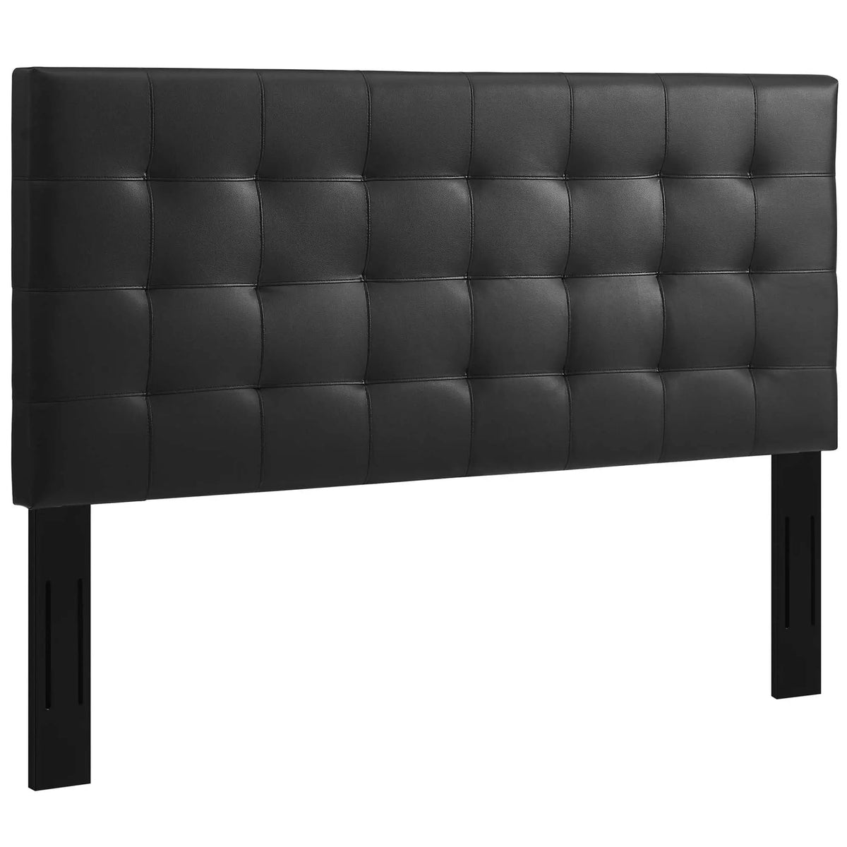 Paisley Tufted Upholstered Faux Leather King and California King Headboard by HouseOfZazla