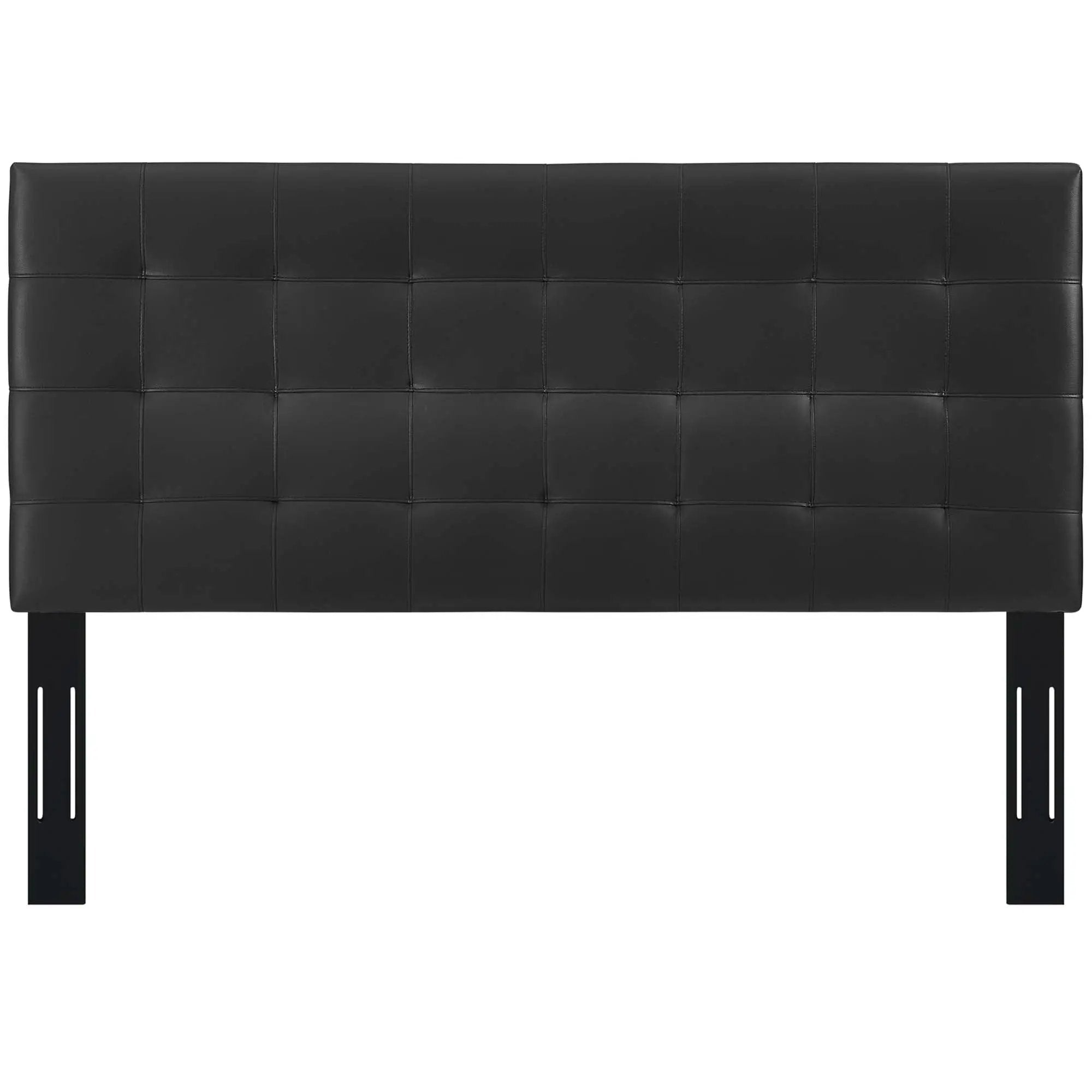 Paisley Tufted Upholstered Faux Leather King and California King Headboard by HouseOfZazla