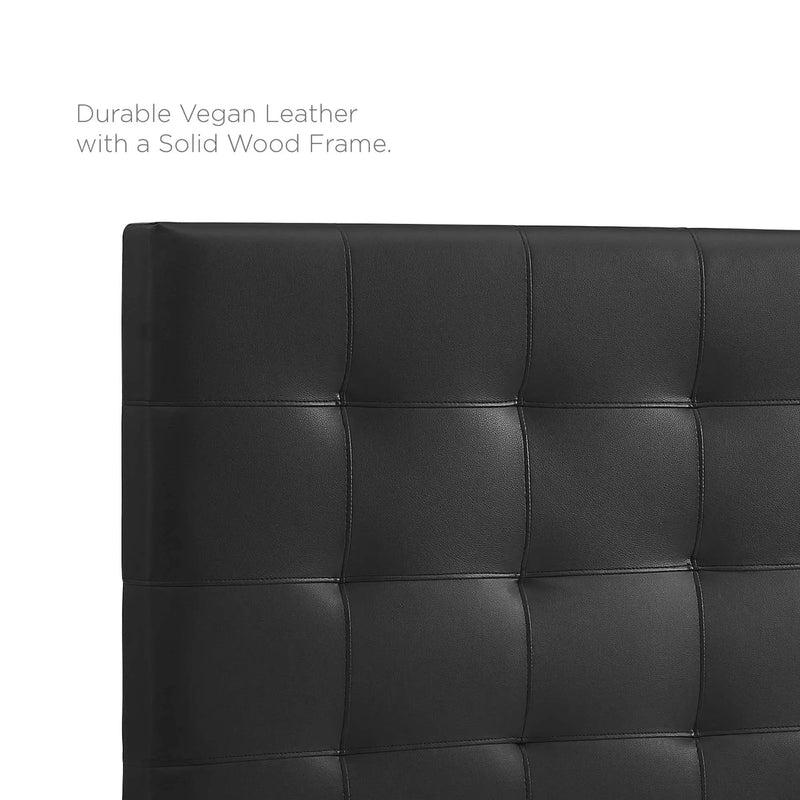 Paisley Tufted Upholstered Faux Leather King and California King Headboard by HouseOfZazla