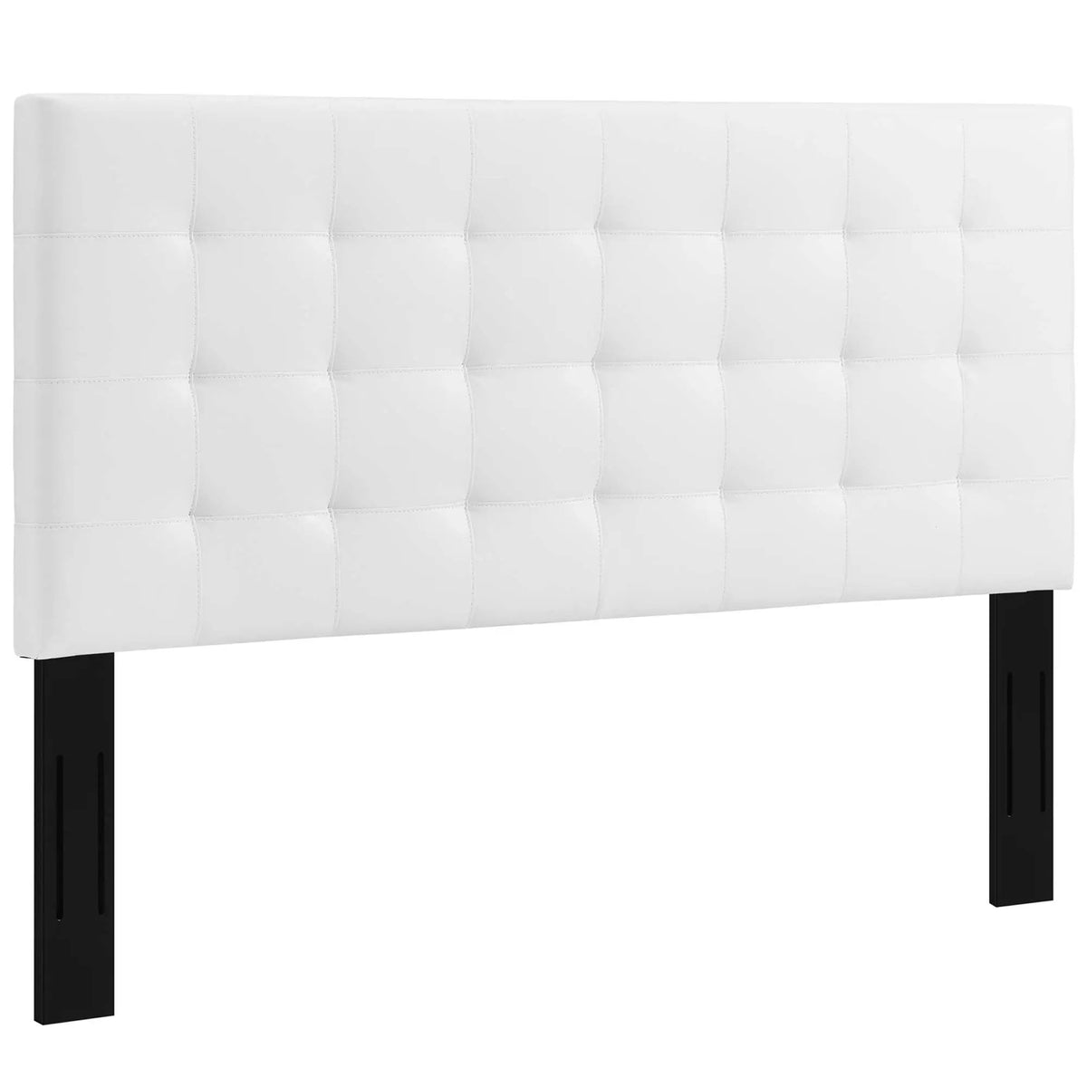 Paisley Tufted Upholstered Faux Leather King and California King Headboard by HouseOfZazla