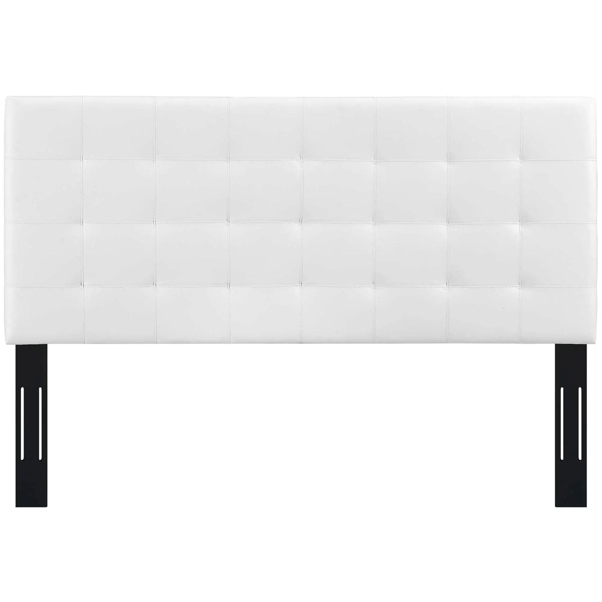Paisley Tufted Upholstered Faux Leather King and California King Headboard by HouseOfZazla