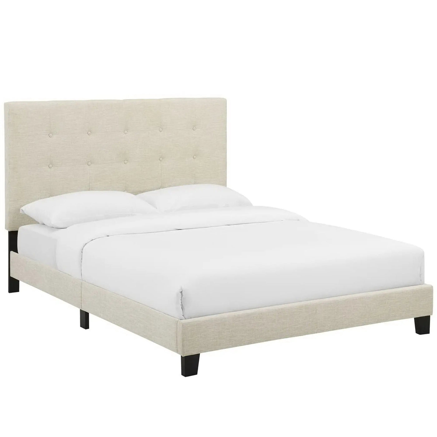 Melanie Tufted Button Upholstered Fabric Queen Platform Bed by Modway by HouseOfZazla